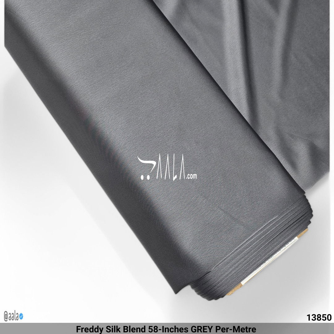 Freddy Silk Blend 58-Inches GREY Per-Metre #13850