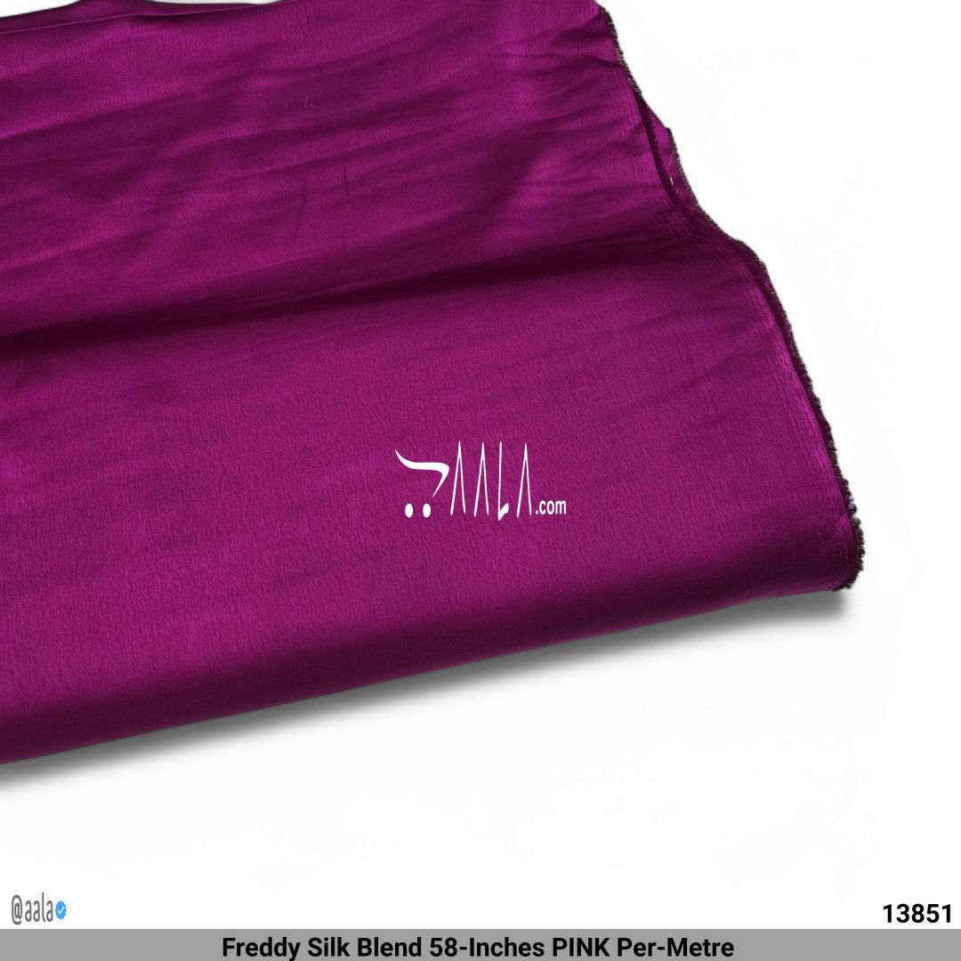Freddy Silk Blend 58-Inches PINK Per-Metre 