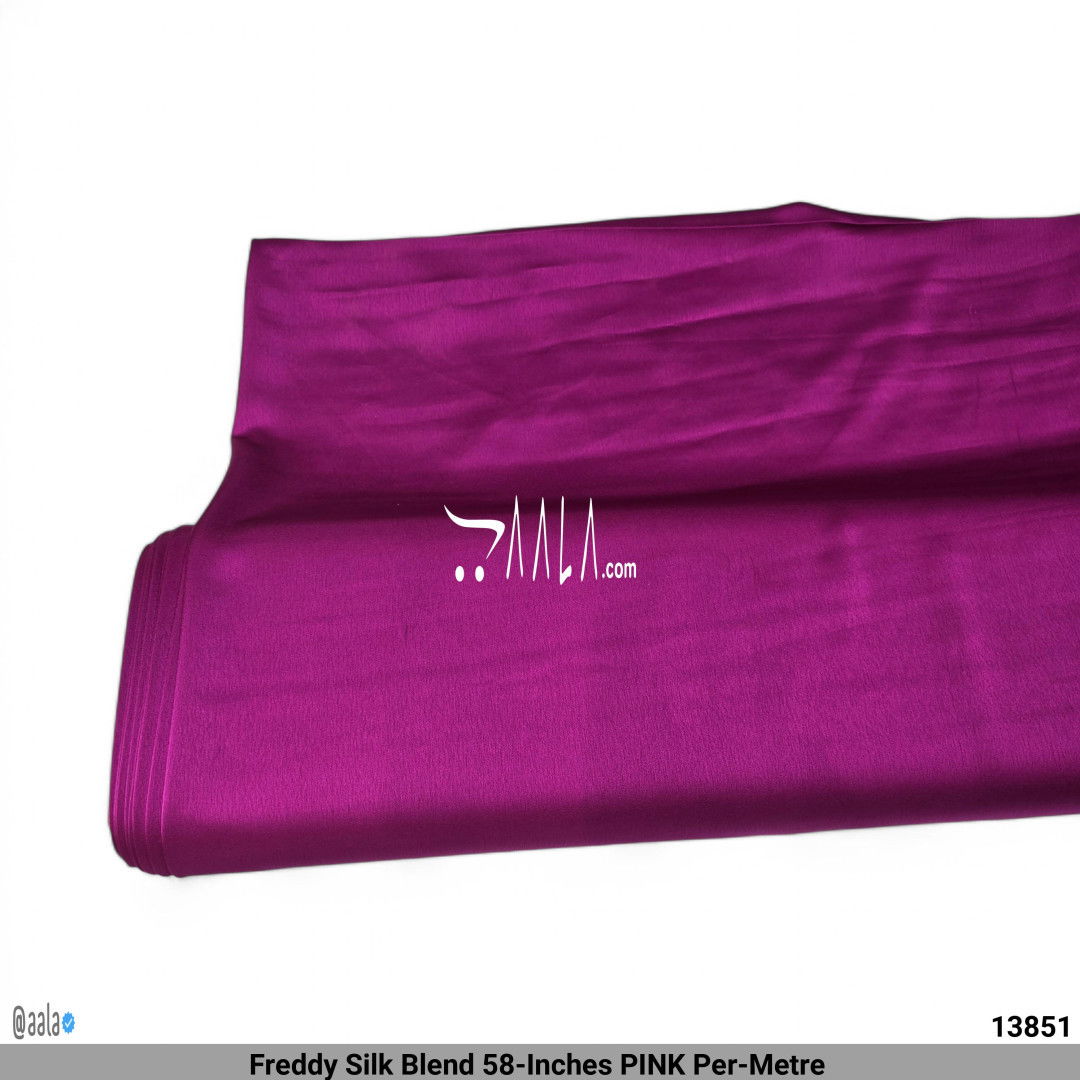 Freddy Silk Blend 58-Inches PINK Per-Metre 
