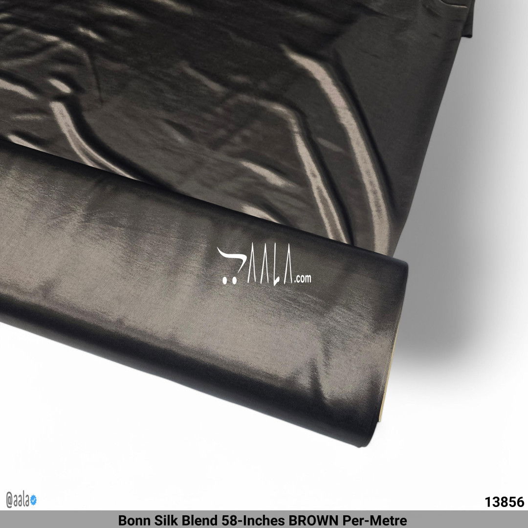 Bonn Silk Blend 58-Inches BROWN Per-Metre #13856