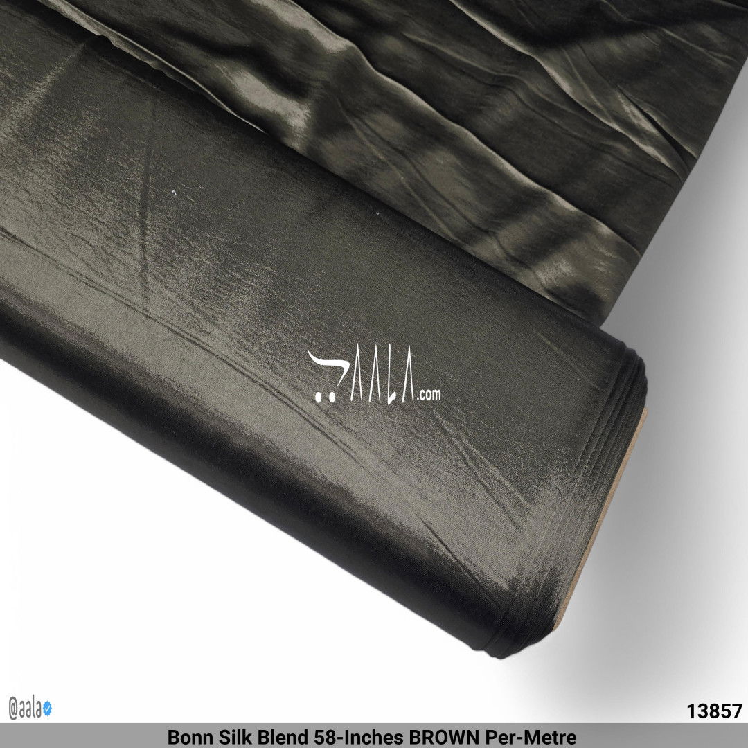 Bonn Silk Blend 58-Inches BROWN Per-Metre #13857