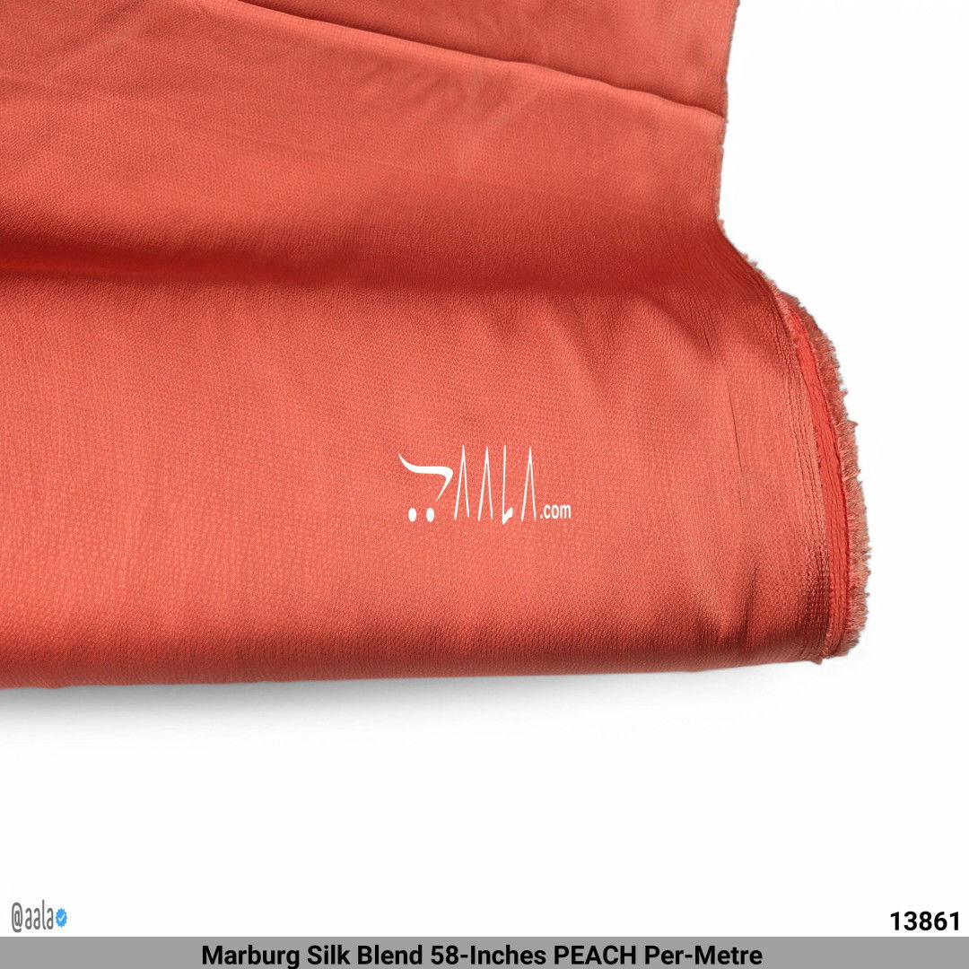 Marburg Silk Blend 58-Inches PEACH Per-Metre #13861