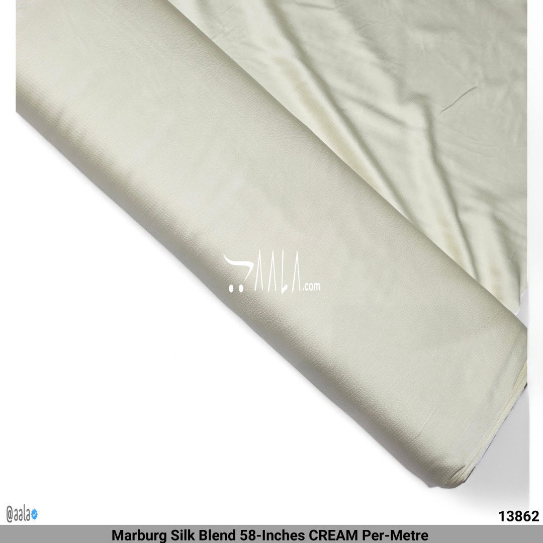 Marburg Silk Blend 58-Inches CREAM Per-Metre #13862