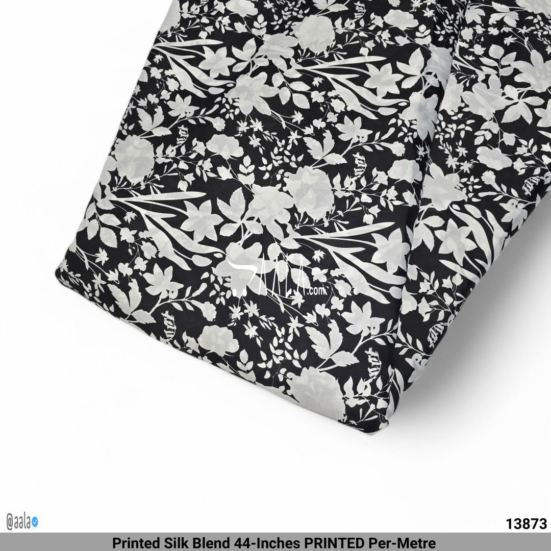 Printed Silk Blend 44-Inches PRINTED Per-Metre #13873