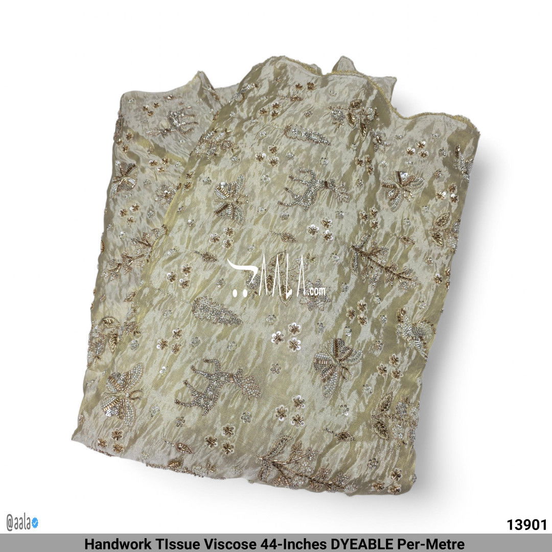 Handwork TIssue Viscose 44-Inches DYEABLE Per-Metre #13901
