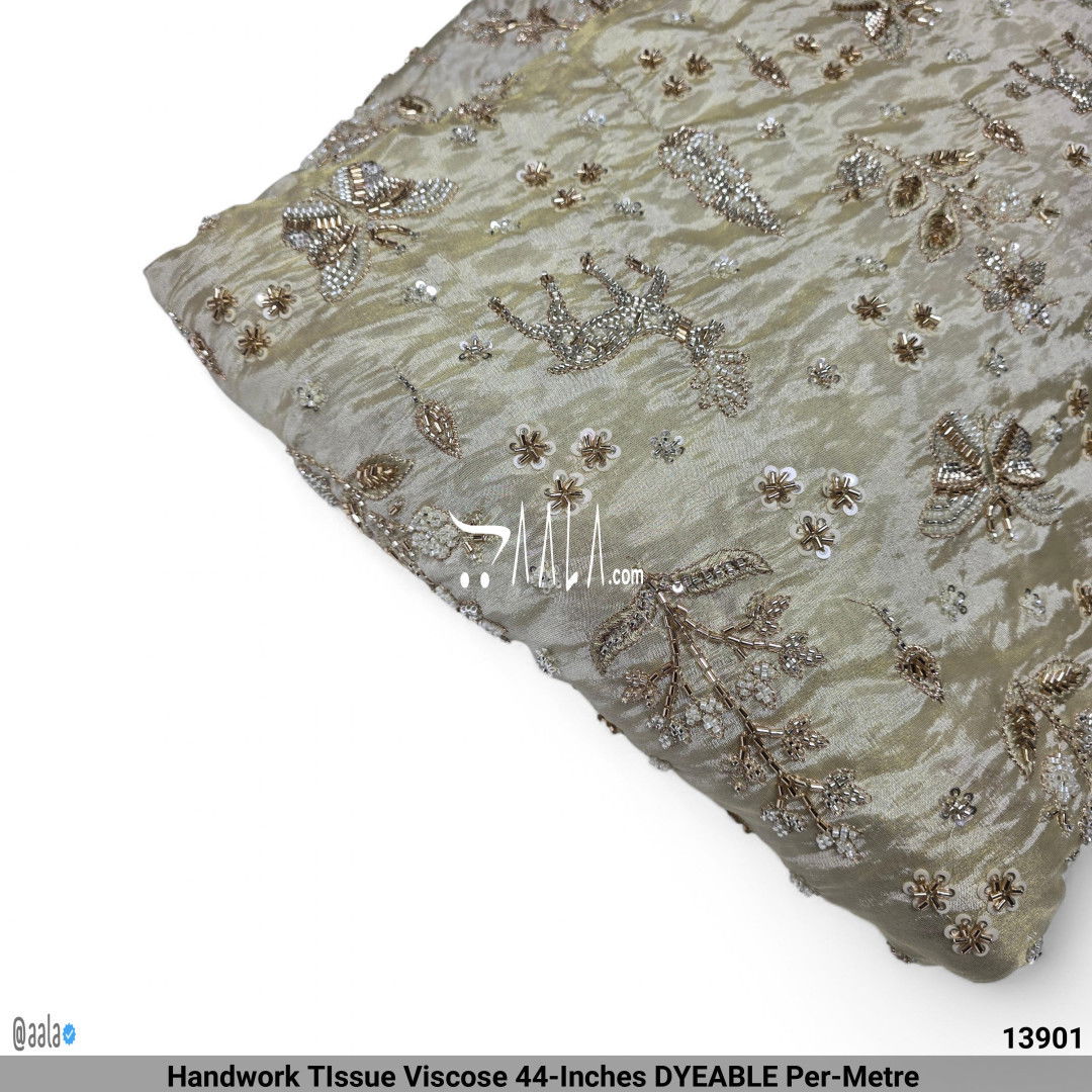Handwork TIssue Viscose 44-Inches DYEABLE Per-Metre #13901