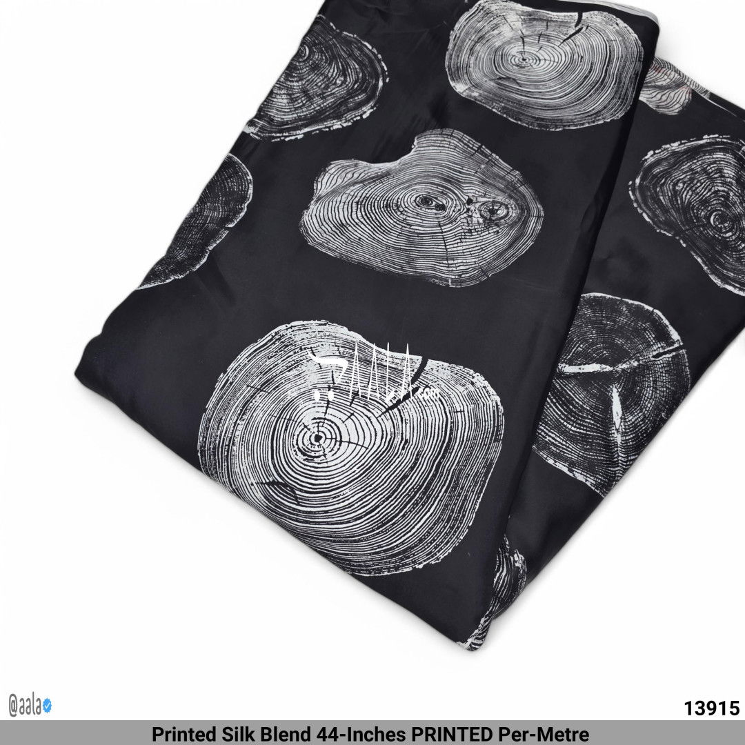 Printed Silk Blend 44-Inches PRINTED Per-Metre #13915