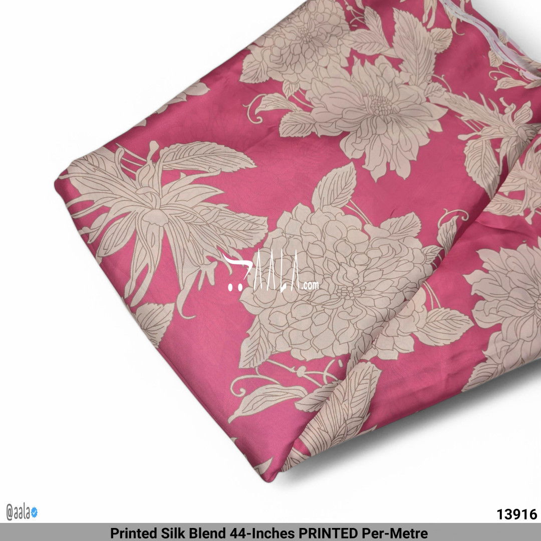 Printed Silk Blend 44-Inches PRINTED Per-Metre #13916