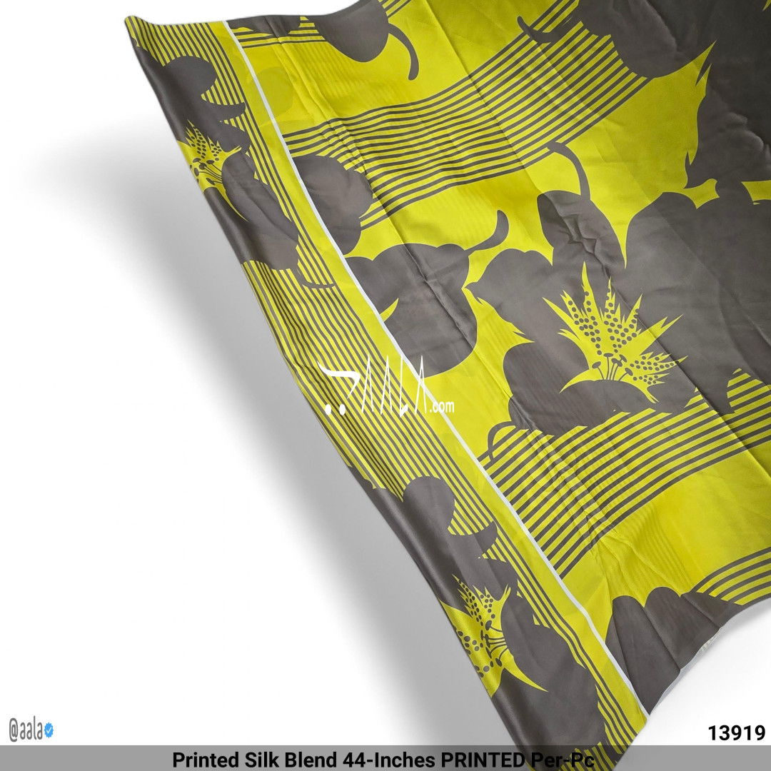 Printed Silk Blend 44-Inches PRINTED Per-Pc #13919