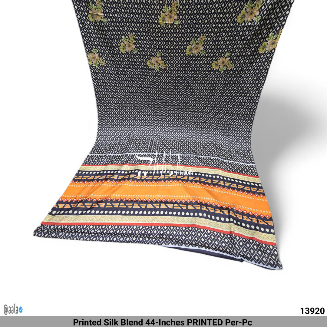 Printed Silk Blend 44-Inches PRINTED Per-Pc #13920
