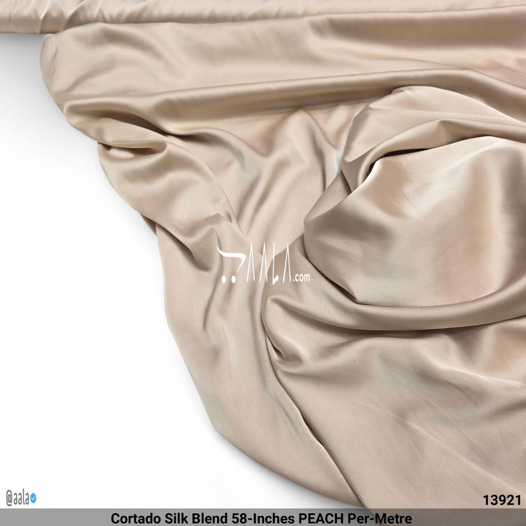 Cortado Silk Blend 58-Inches PEACH Per-Metre #13921