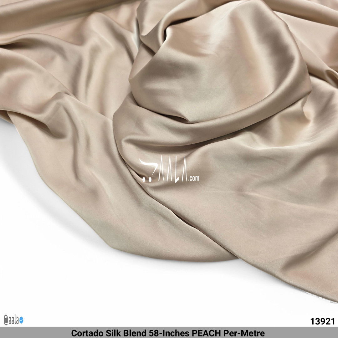 Cortado Silk Blend 58-Inches PEACH Per-Metre #13921