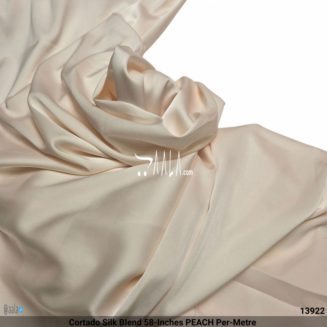 Cortado Silk Blend 58-Inches PEACH Per-Metre #13922