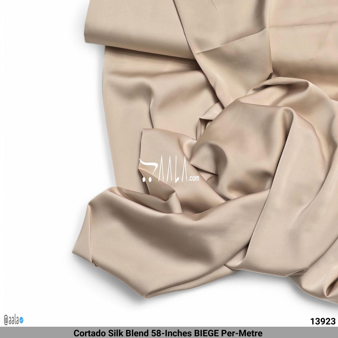 Cortado Silk Blend 58-Inches BIEGE Per-Metre #13923