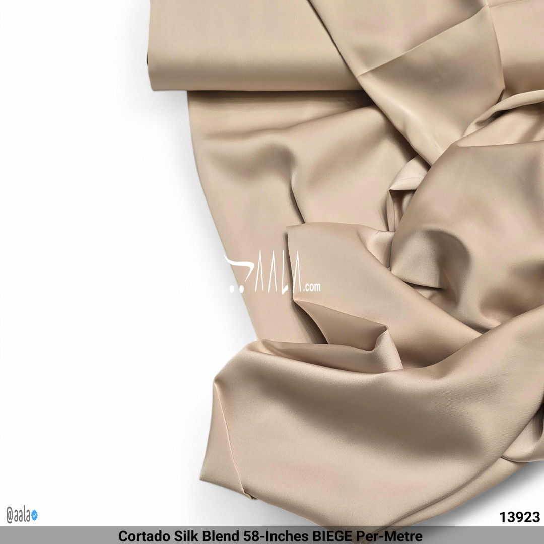 Cortado Silk Blend 58-Inches BIEGE Per-Metre #13923