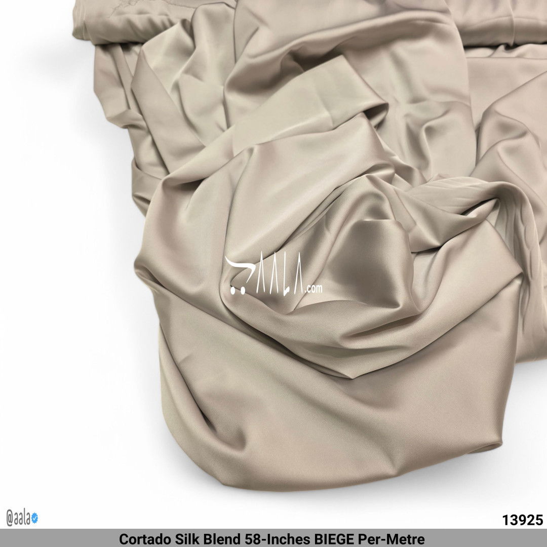 Cortado Silk Blend 58-Inches BIEGE Per-Metre #13925