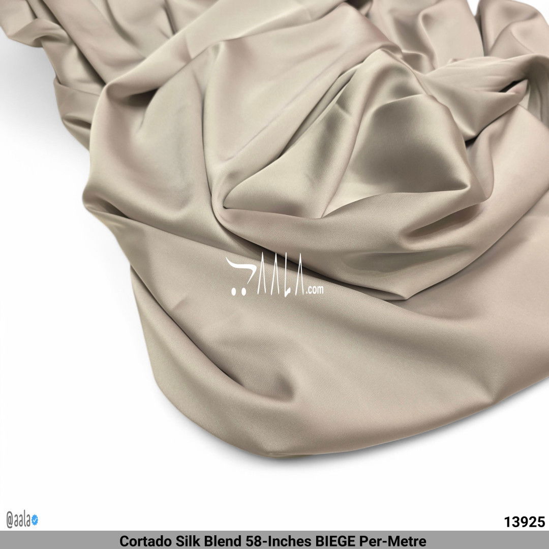 Cortado Silk Blend 58-Inches BIEGE Per-Metre #13925