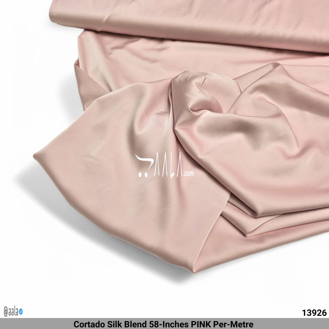 Cortado Silk Blend 58-Inches PINK Per-Metre #13926