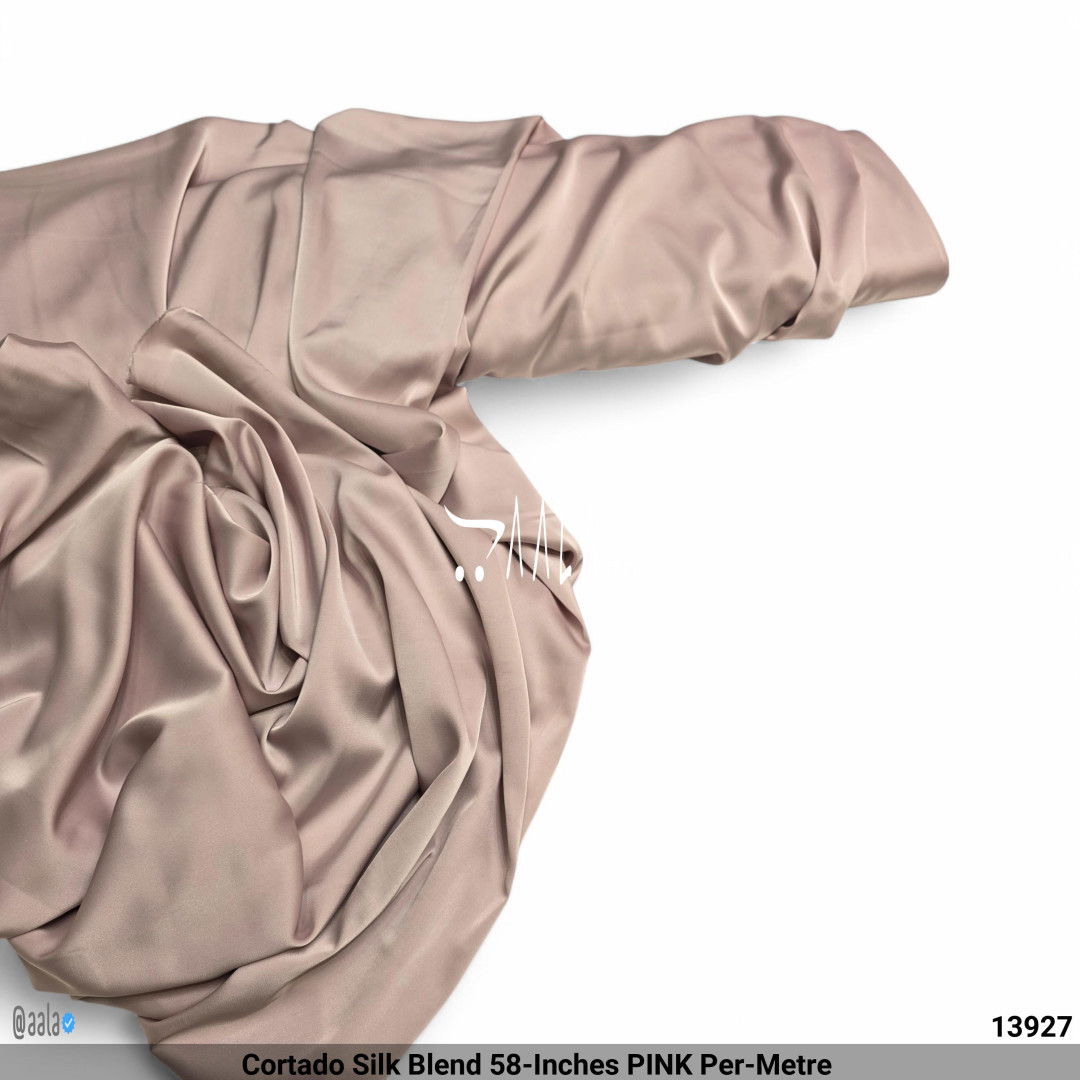 Cortado Silk Blend 58-Inches PINK Per-Metre #13927