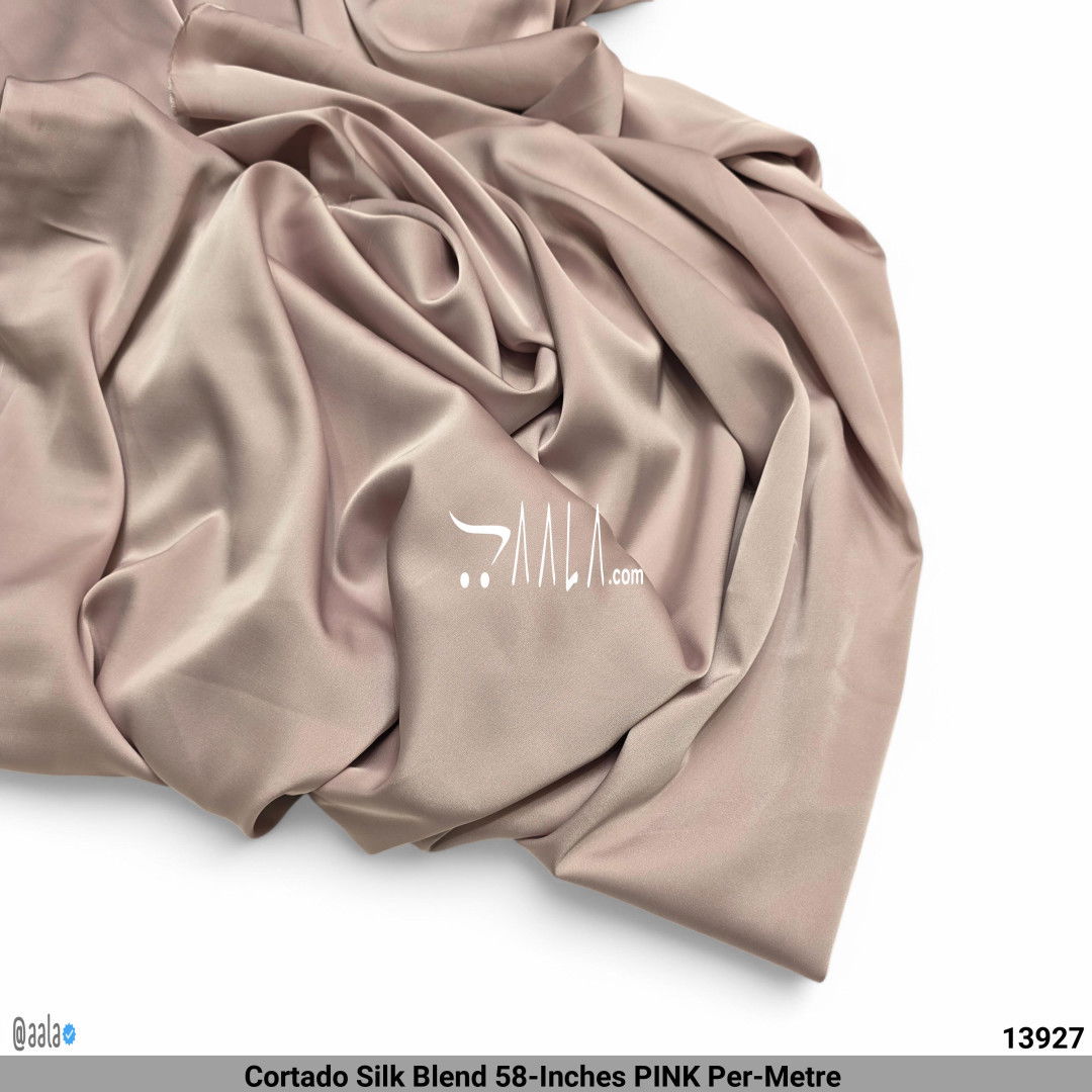 Cortado Silk Blend 58-Inches PINK Per-Metre #13927