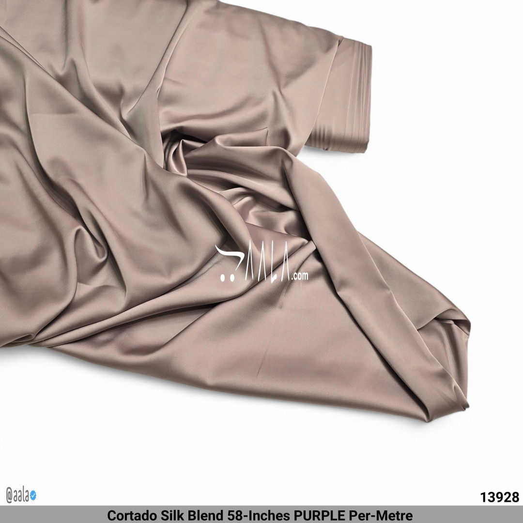 Cortado Silk Blend 58-Inches PURPLE Per-Metre #13928