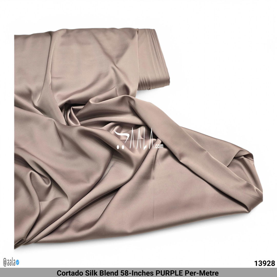Cortado Silk Blend 58-Inches PURPLE Per-Metre #13928