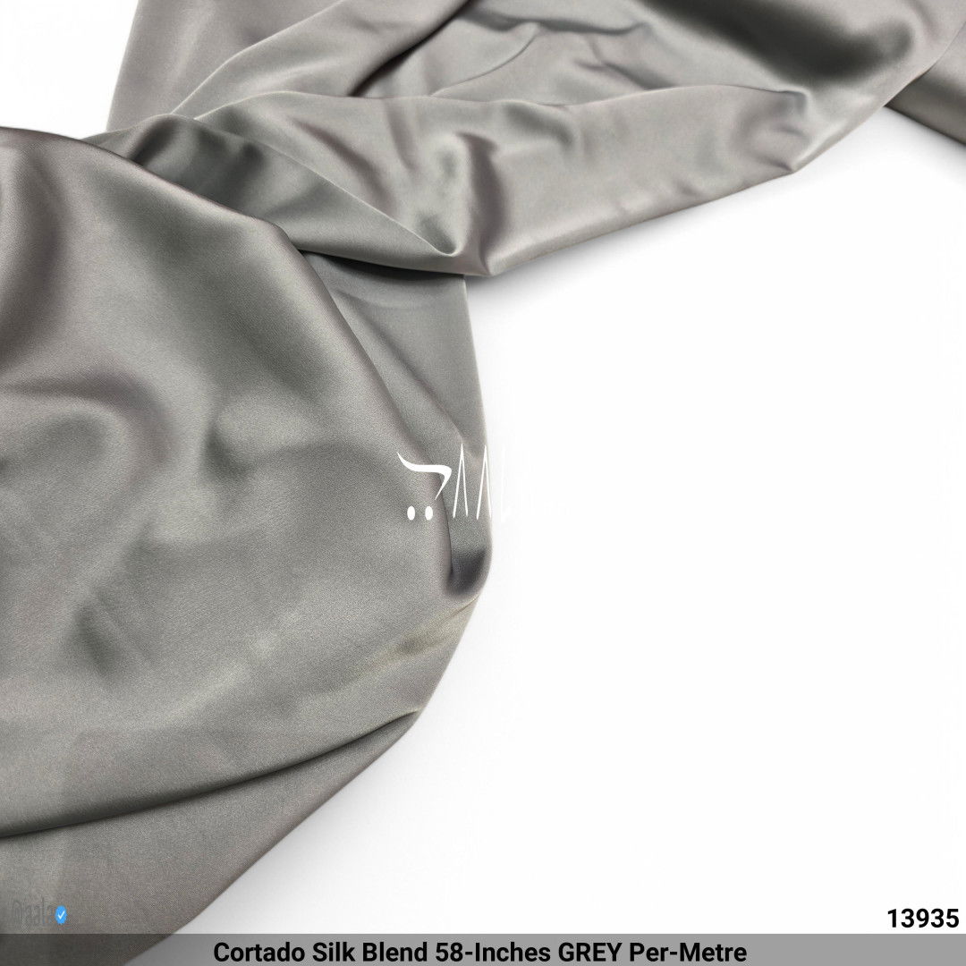 Cortado Silk Blend 58-Inches GREY Per-Metre #13935