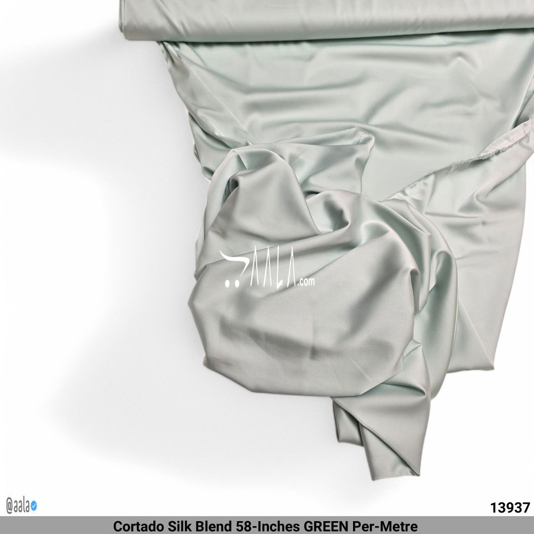 Cortado Silk Blend 58-Inches GREEN Per-Metre 