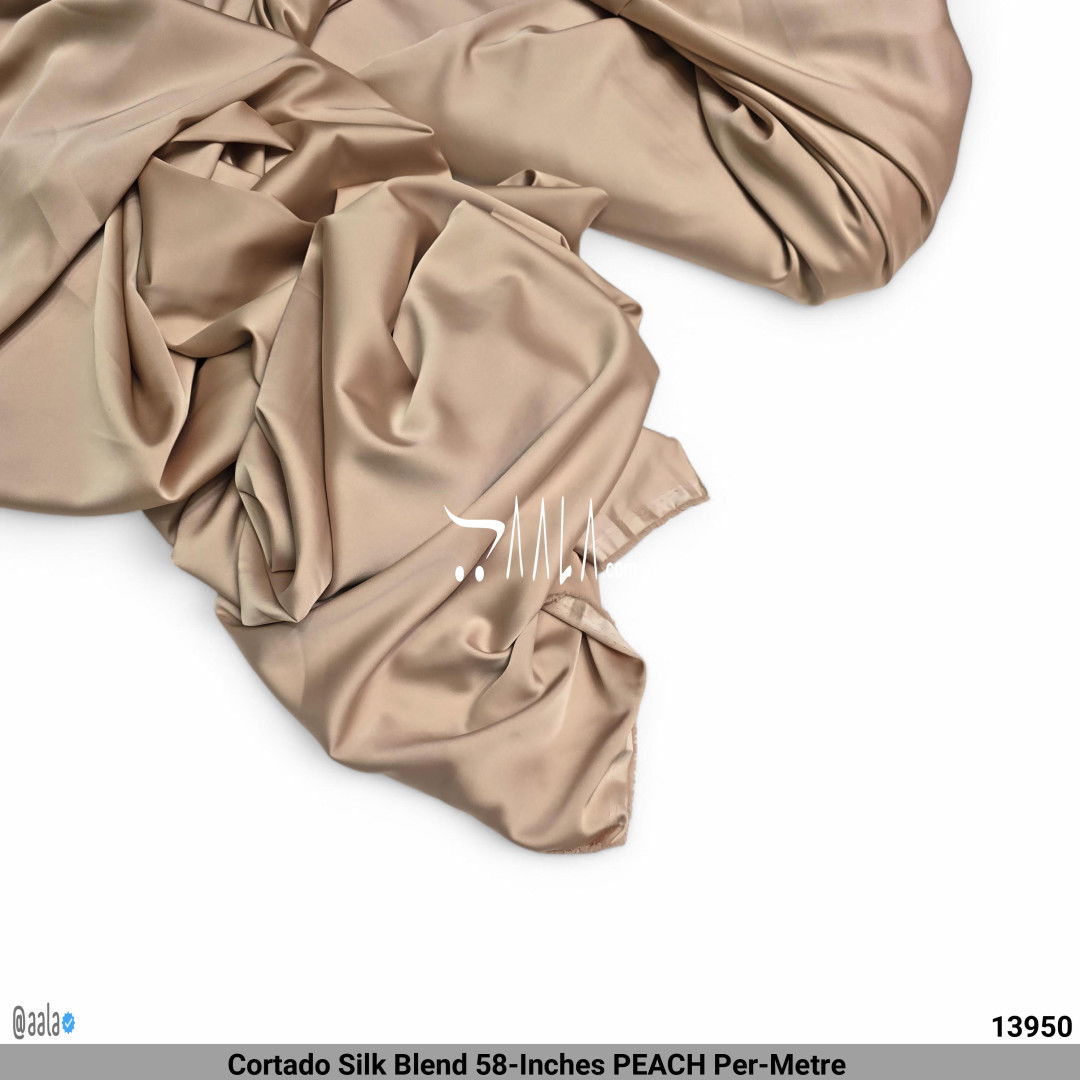 Cortado Silk Blend 58-Inches PEACH Per-Metre #13950