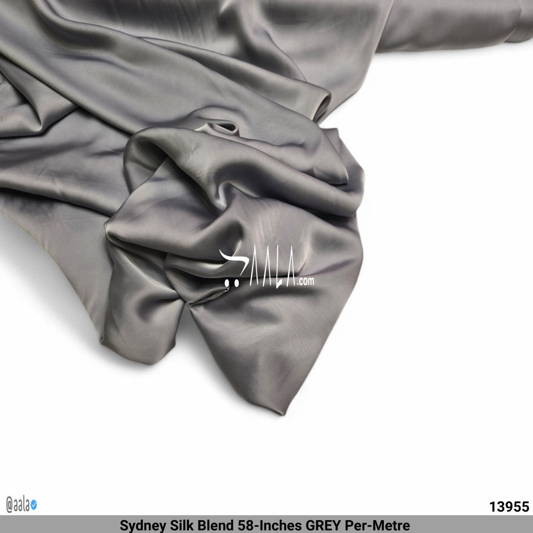 Sydney Silk Blend 58-Inches GREY Per-Metre #13955