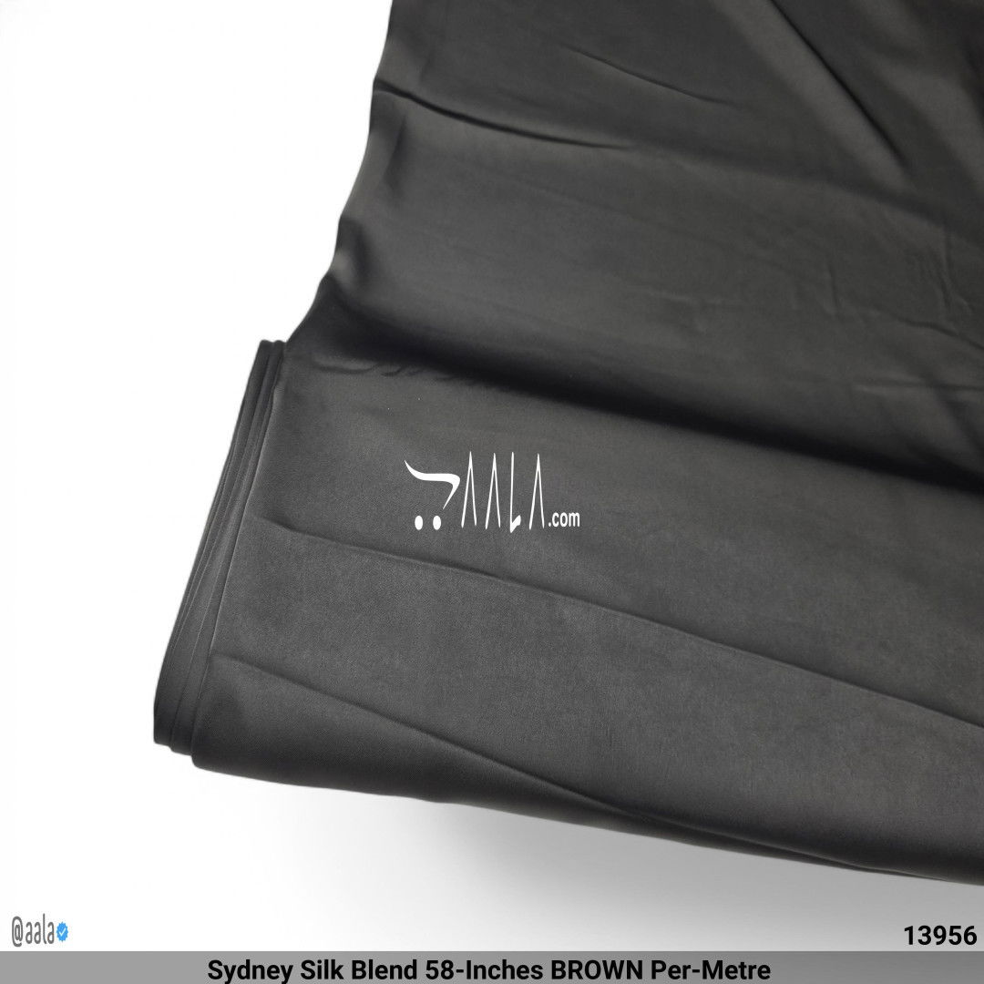 Sydney Silk Blend 58-Inches BROWN Per-Metre #13956