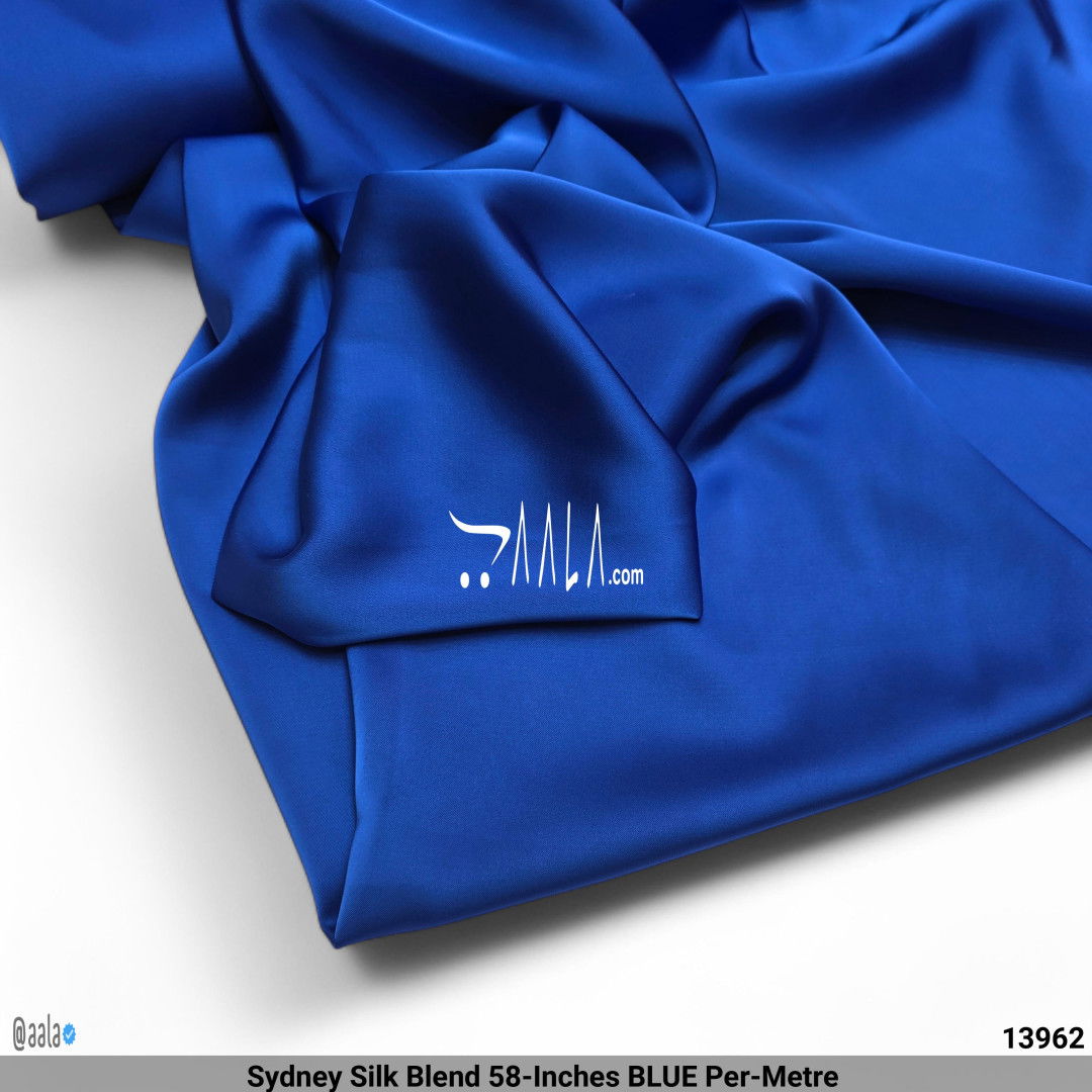 Sydney Silk Blend 58-Inches BLUE Per-Metre #13962
