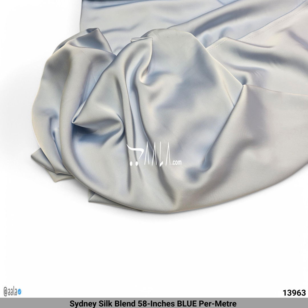 Sydney Silk Blend 58-Inches BLUE Per-Metre #13963