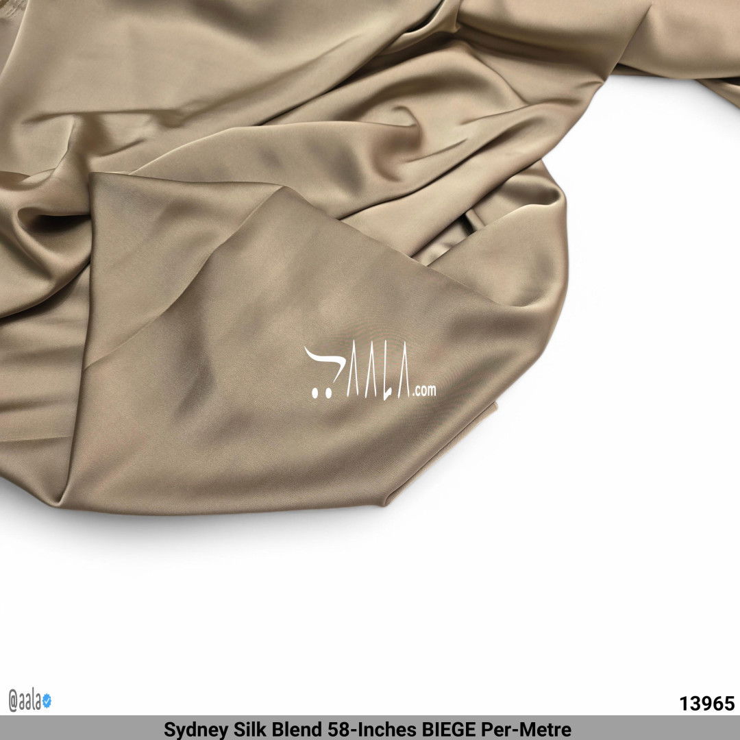 Sydney Silk Blend 58-Inches BIEGE Per-Metre #13965