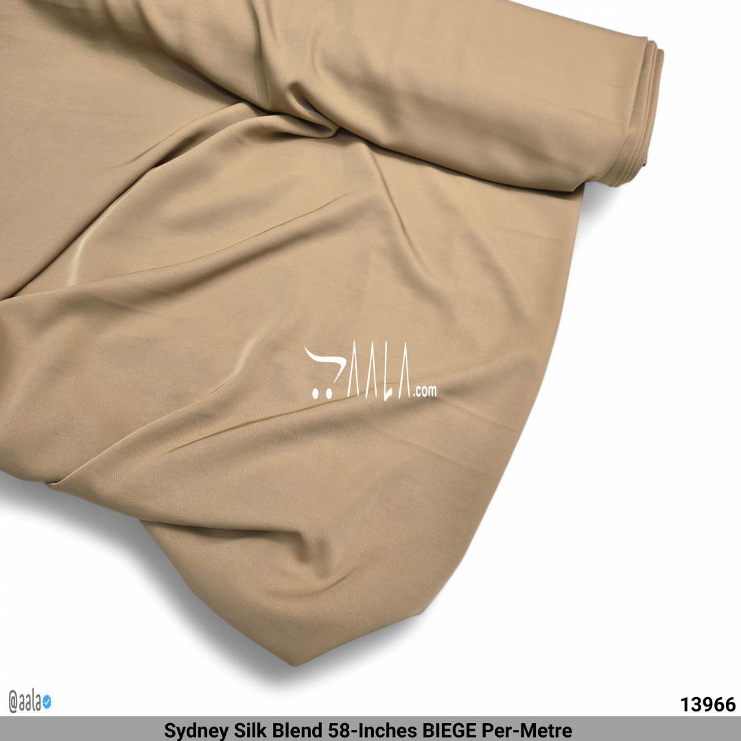 Sydney Silk Blend 58-Inches BIEGE Per-Metre #13966