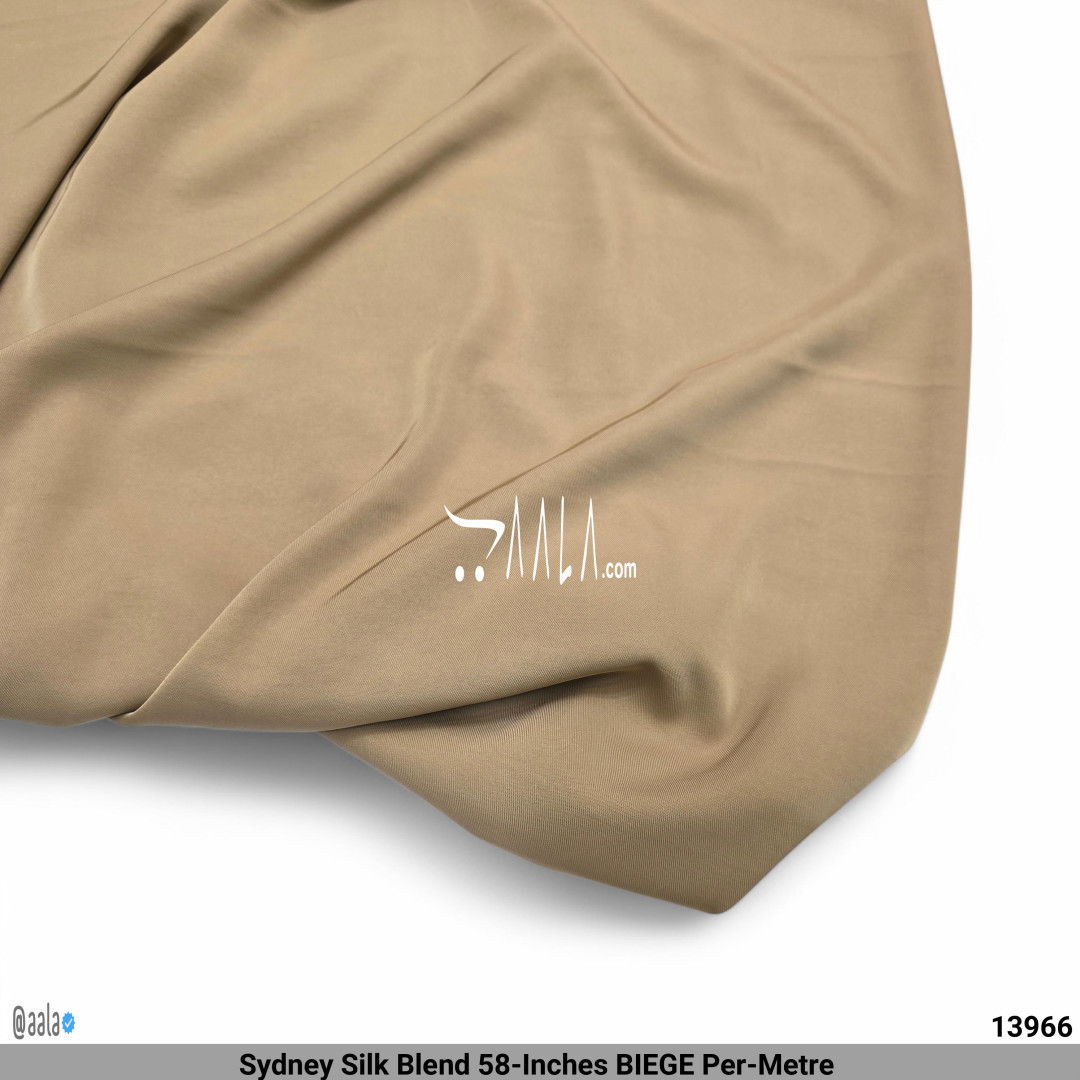 Sydney Silk Blend 58-Inches BIEGE Per-Metre #13966