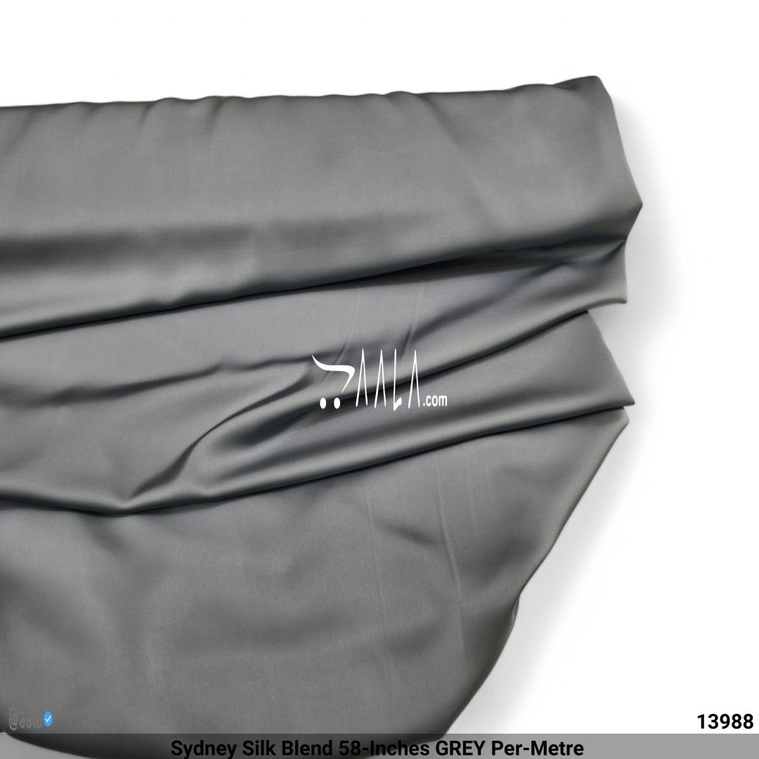 Sydney Silk Blend 58-Inches GREY Per-Metre #13988