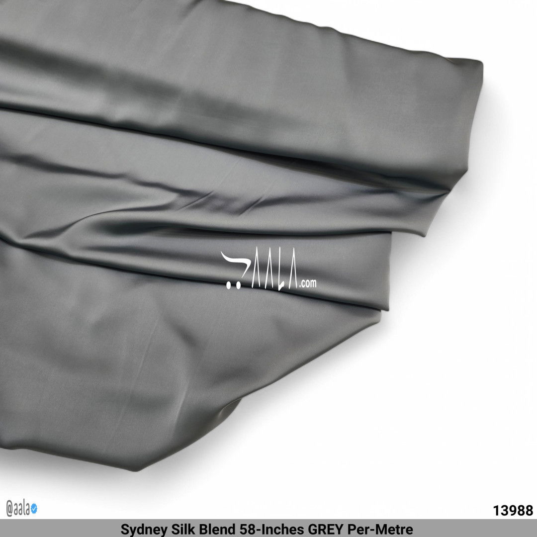 Sydney Silk Blend 58-Inches GREY Per-Metre #13988