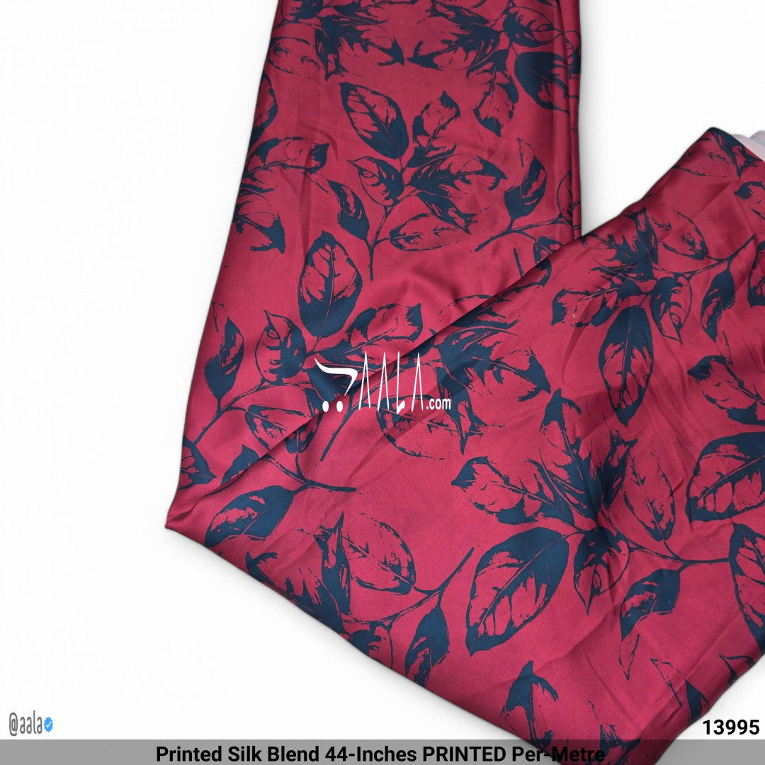 Printed Silk Blend 44-Inches PRINTED Per-Metre #13995
