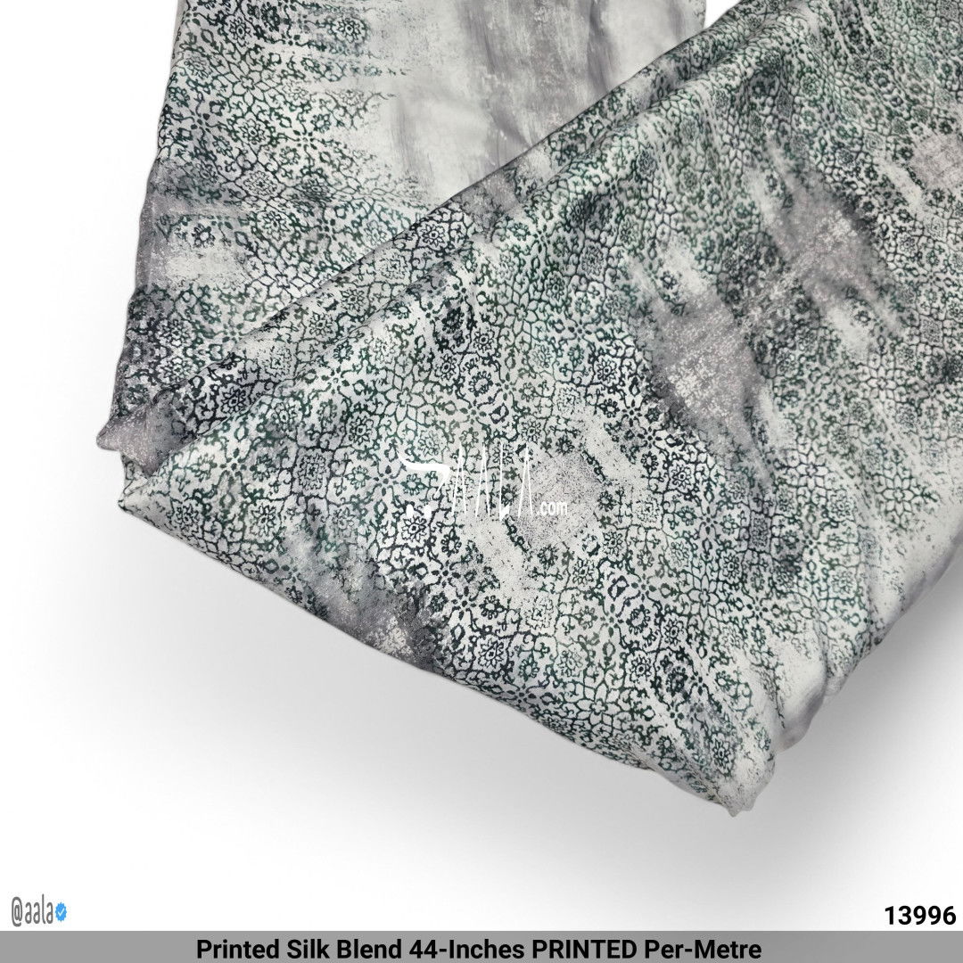 Printed Silk Blend 44-Inches PRINTED Per-Metre 