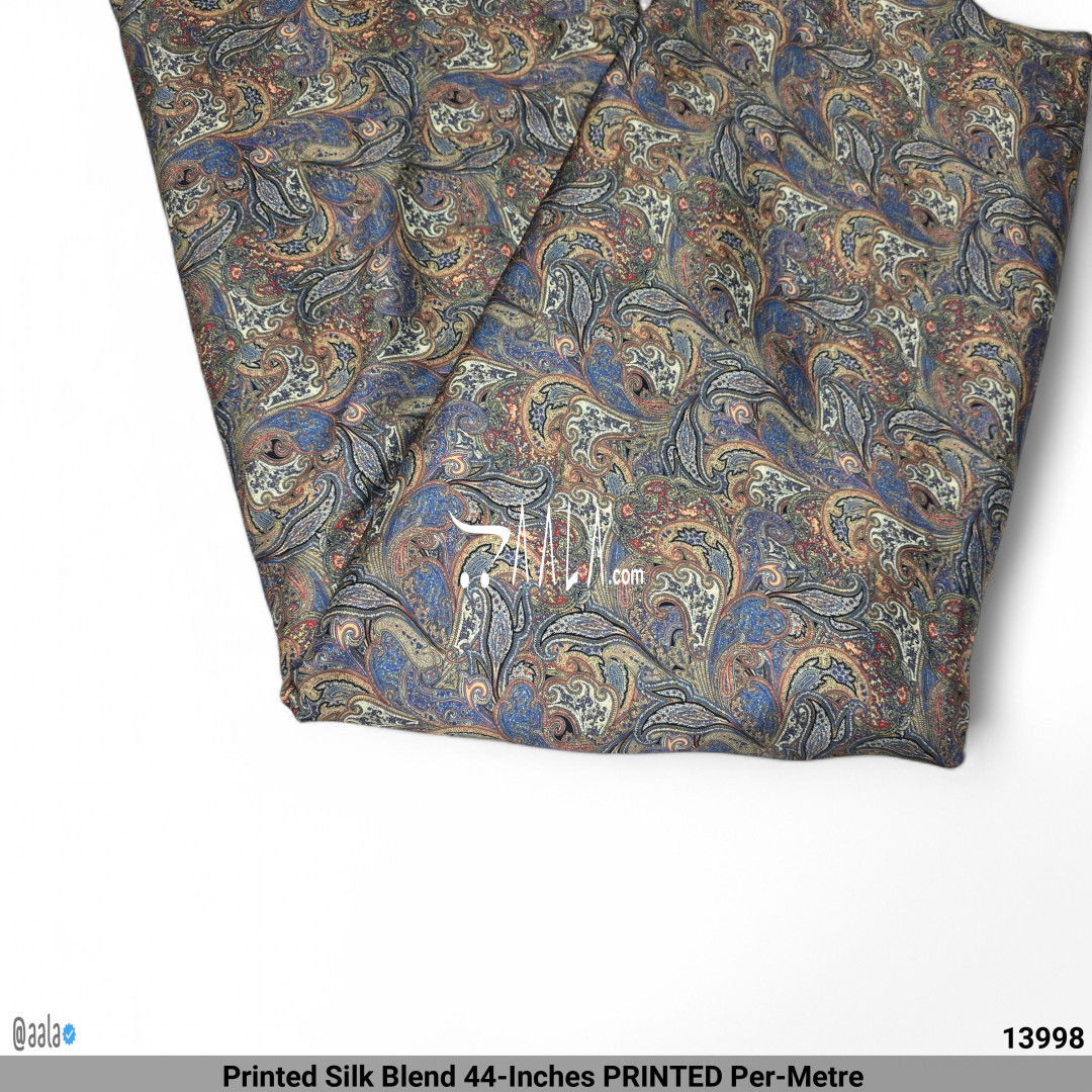Printed Silk Blend 44-Inches PRINTED Per-Metre #13998