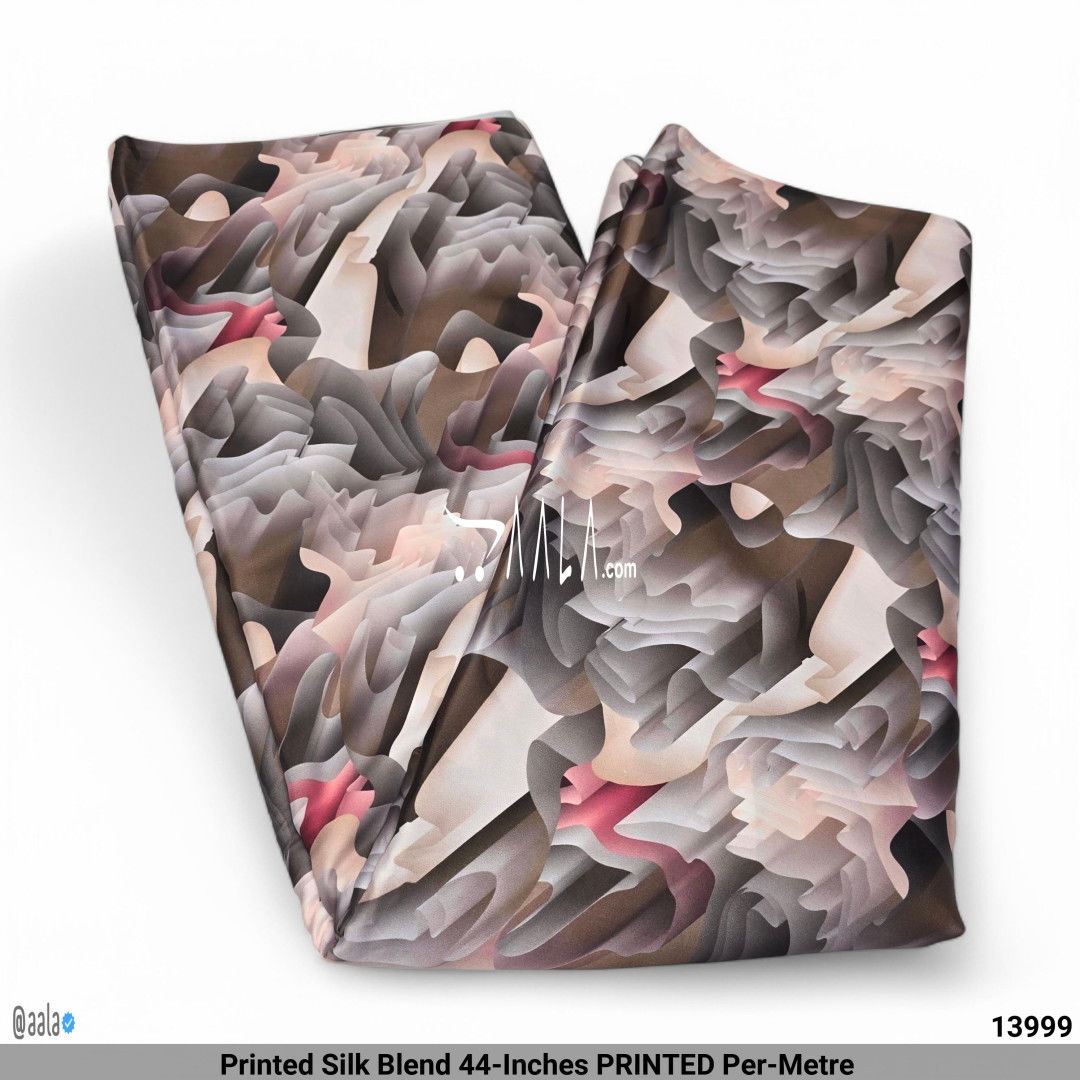Printed Silk Blend 44-Inches PRINTED Per-Metre #13999