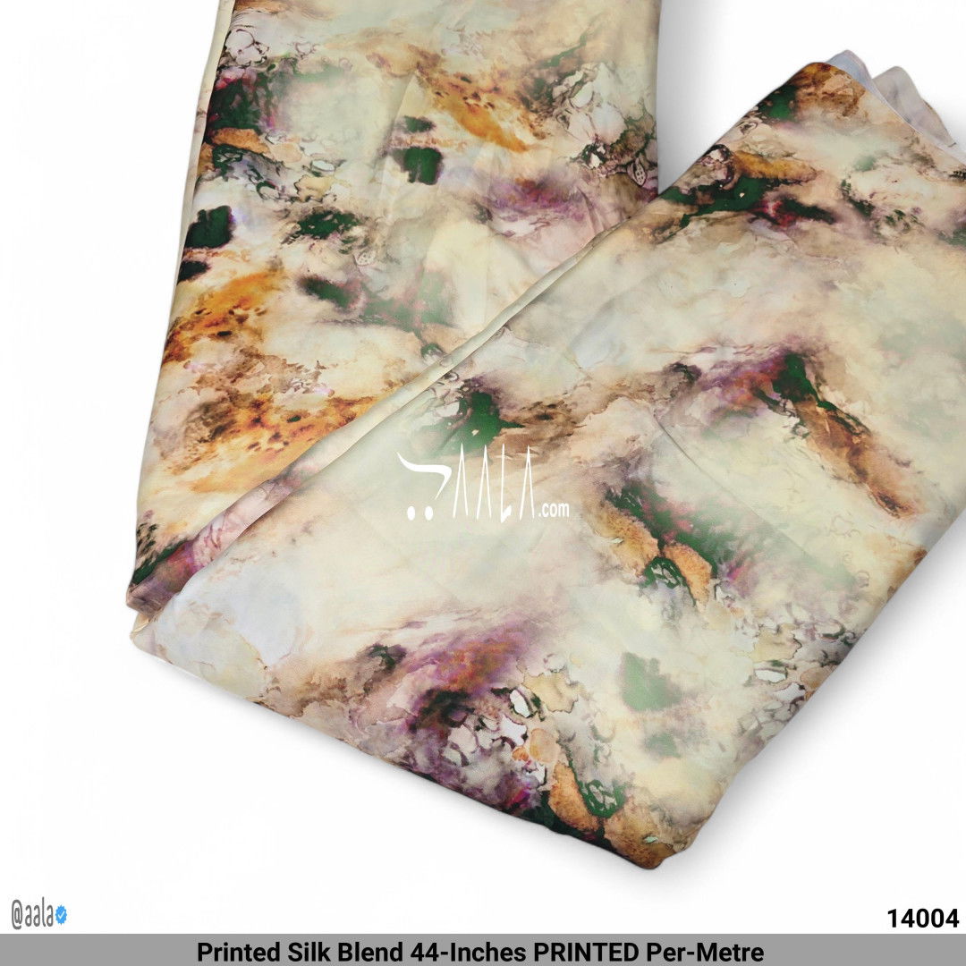 Printed Silk Blend 44-Inches PRINTED Per-Metre #14004