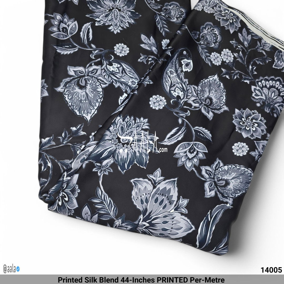 Printed Silk Blend 44-Inches PRINTED Per-Metre #14005