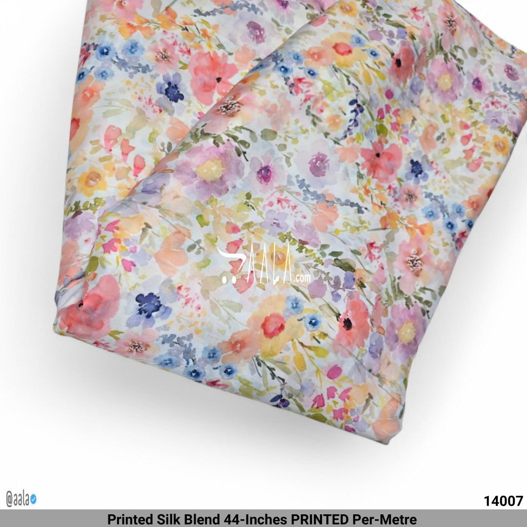 Printed Silk Blend 44-Inches PRINTED Per-Metre #14007