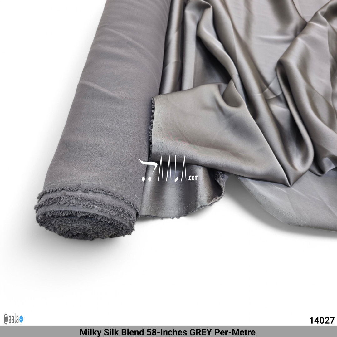 Milky Silk Blend 58-Inches GREY Per-Metre #14027