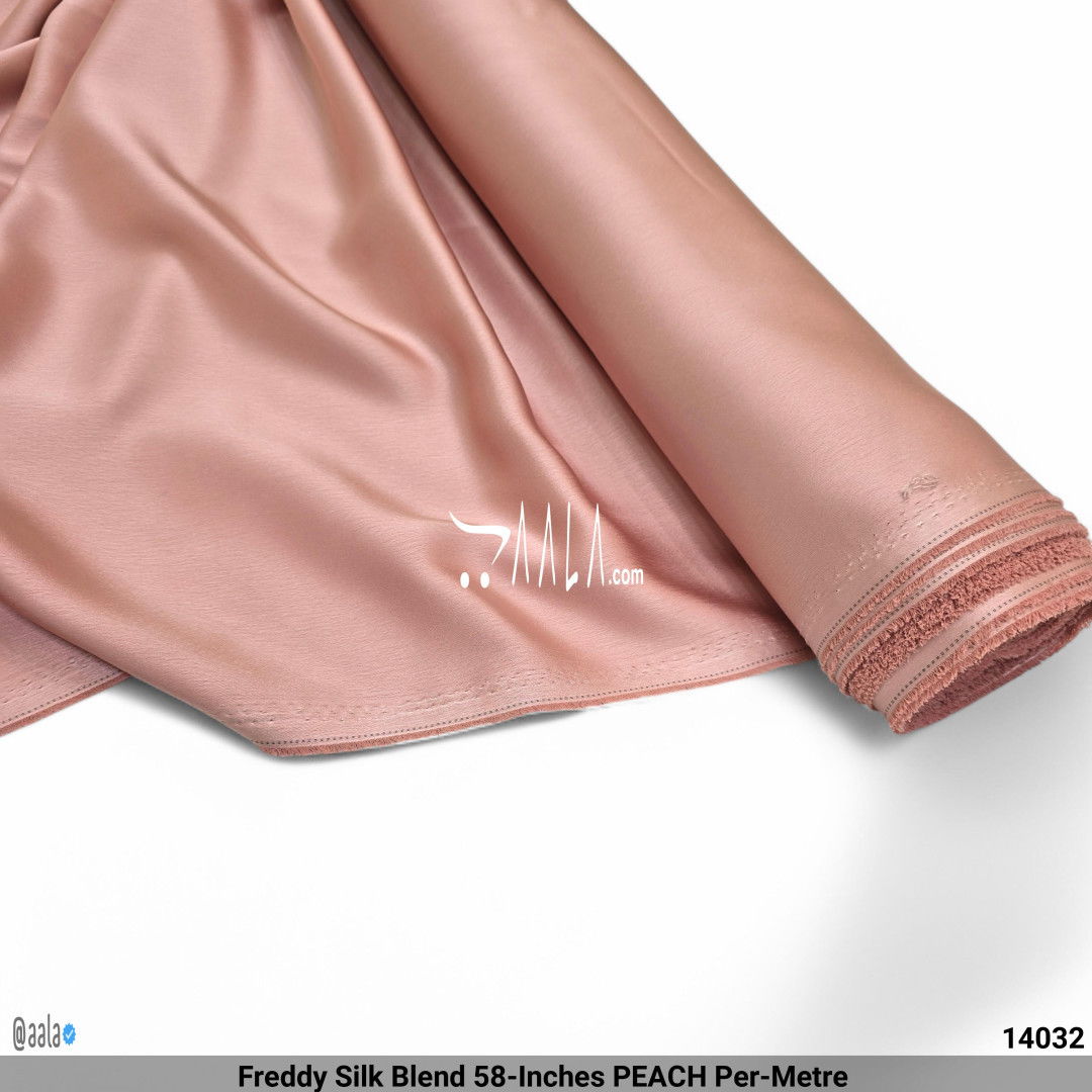 Freddy Silk Blend 58-Inches PEACH Per-Metre #14032