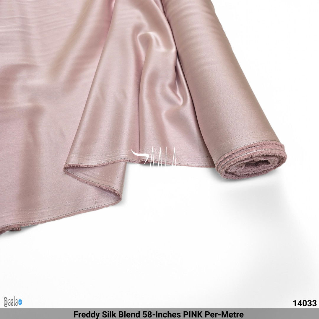 Freddy Silk Blend 58-Inches PINK Per-Metre #14033