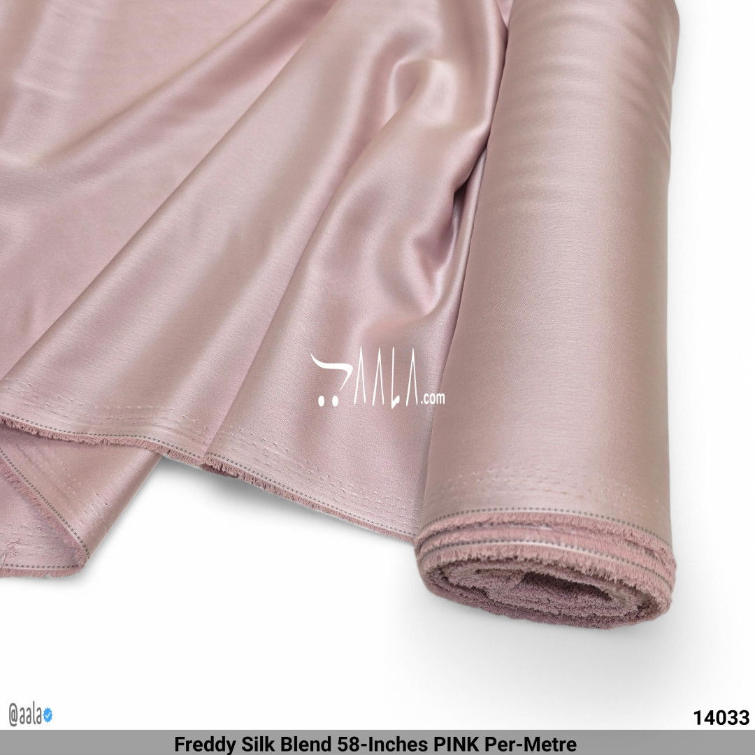 Freddy Silk Blend 58-Inches PINK Per-Metre #14033
