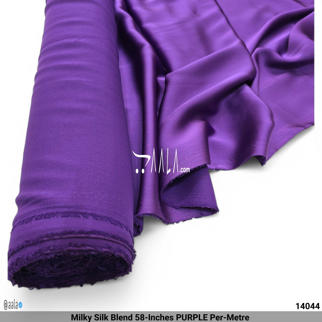 Milky Silk Blend 58-Inches PURPLE Per-Metre #14044